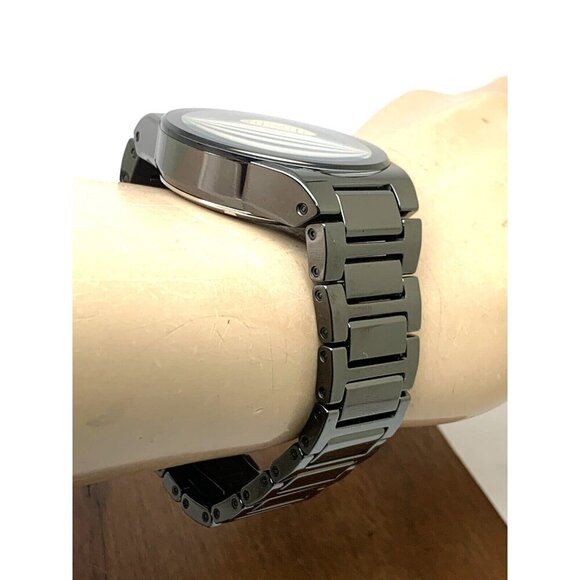 Bulova Men's Watch 98A291 Millennia Automatic Skeleton Gold Black Dial Ceramic - Picture 12 of 14